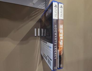 Hidden wall mount for game discs (PS5, Xbox, and More)