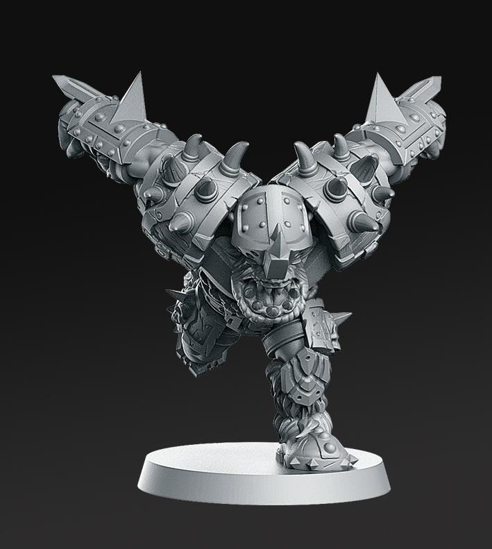 015 Orc Blocker Fantasy Football 32mm