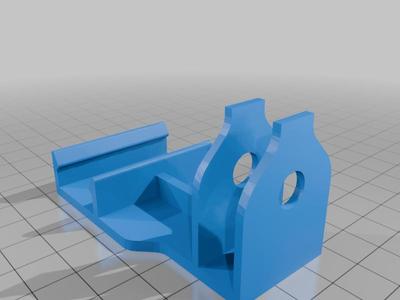 Ender 3 direct drive filament guide pulley, small holes for original screws