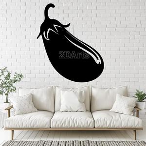 Eggplant 2D Wall Art/Window Art - Digital STL & SVG File