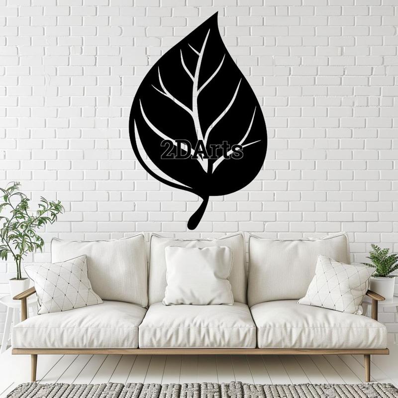 Leaf 2D Wall Art/Window Art - Digital STL & SVG File