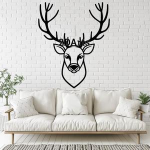 Reindeer Head 2D Wall Art/Window Art - Digital STL & SVG File for 3D Printing or Laser Cutting