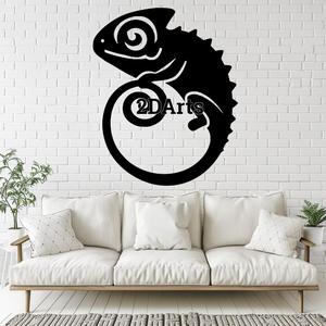 Chameleon 2D Wall Art/Window Art - Digital STL & SVG File for 3D Printing or Laser Cutting