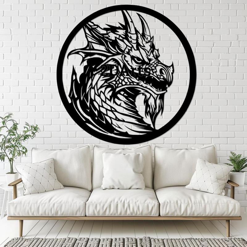 Dragon Head 2D Wall Art/Window Art
