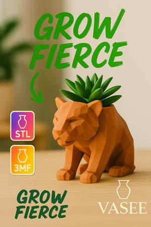 Tiger Planter – Wild Jungle Flower Pot