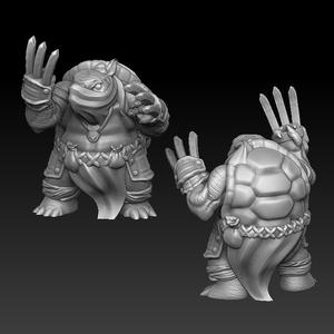 Turtle warror with battle claws