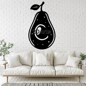 Avocado 2D Wall Art/Window Art STL & SVG File for 3D Printing and Laser Cutting