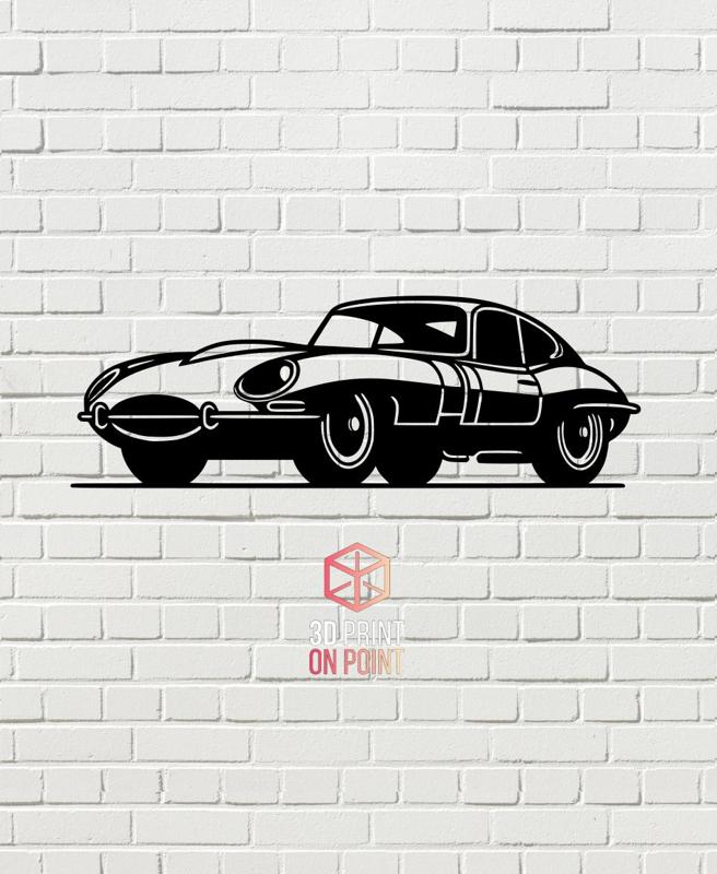 JAGUAR E-TYPE - 2D WALL ART #2