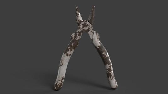 Old Rusty Pliers Tool