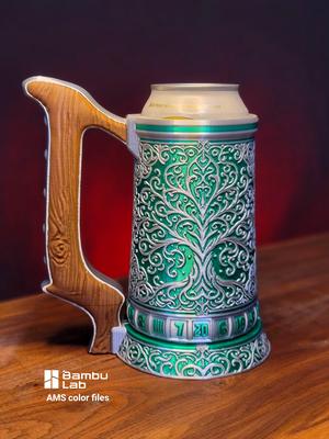 12oz D20 Tree Of Life Can Cozy with AMS color files