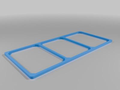 MTG / TCG 3 card frame for sleeved cards