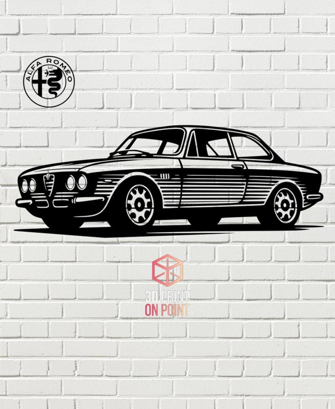 ALFA ROMEO GIULA 1970 VINTAGE - 2D WALL ART #2