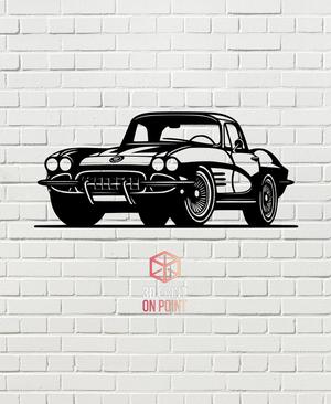 CORVETTE VINTAGE - 2D WALL ART #2