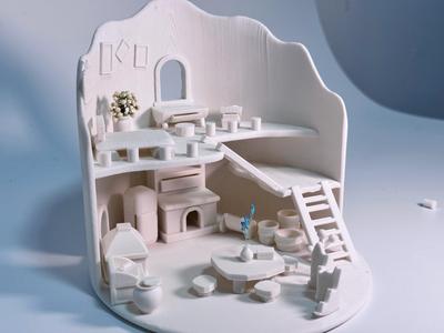 DIY "Travel Frog" Miniature House, Villa, Gift, and Art Piece