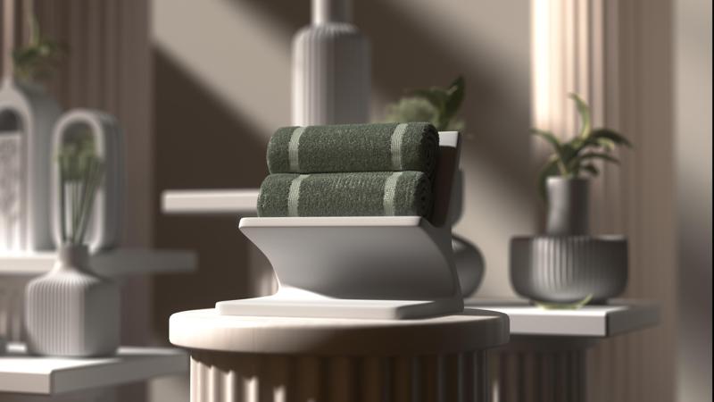Arc Towel Stand – Modern Towel Holder for Sleek Bathroom Decor