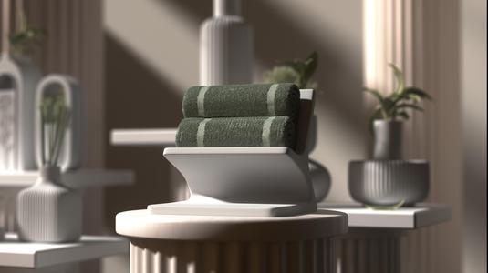 Arc Towel Stand – Modern Towel Holder for Sleek Bathroom Decor