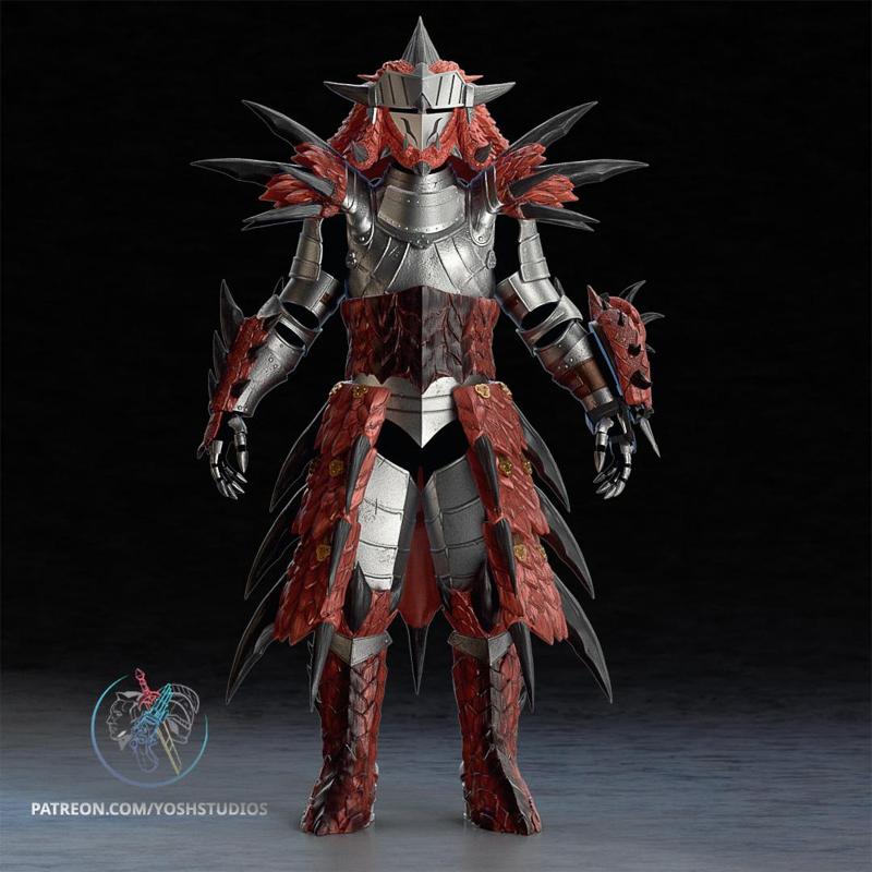 MH Rathalos Armor 3D Printer File STL