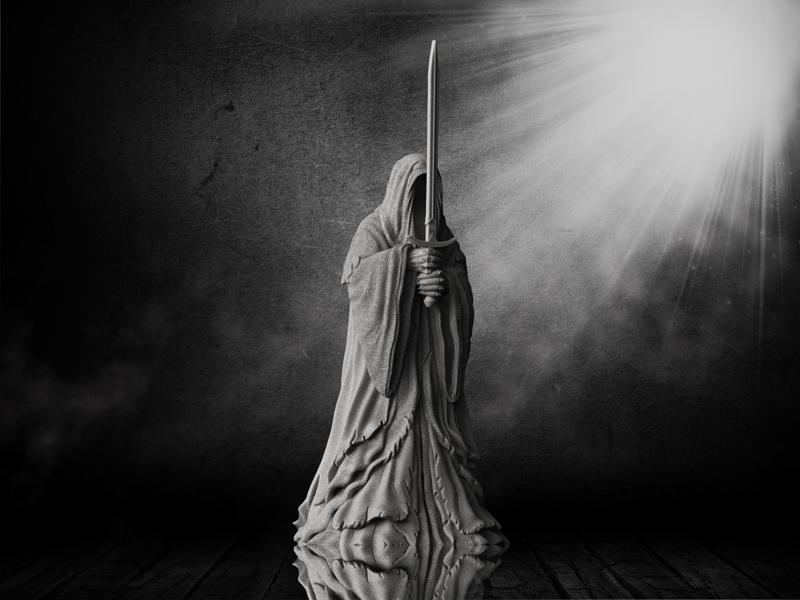 Nazgul Figure - Lord of the Rings (Pre-Supported)