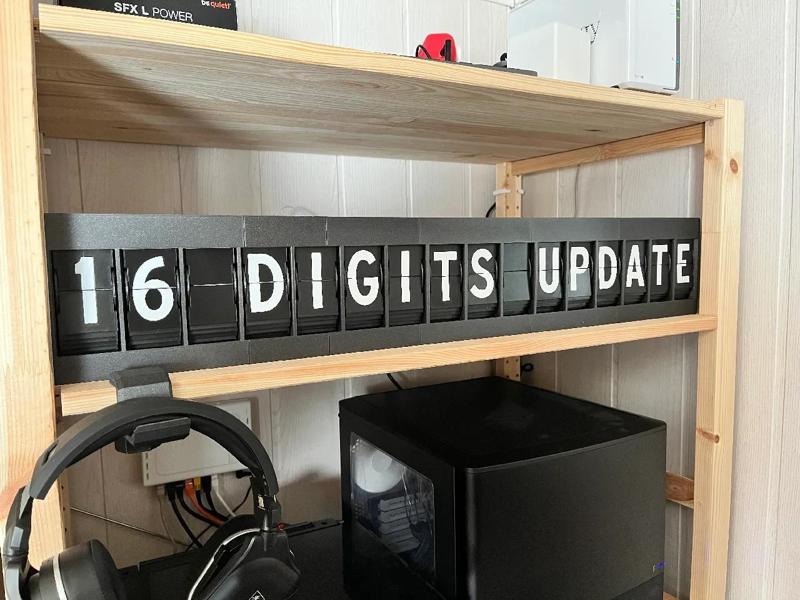 16-digit Split-Flap Display (Mini+)   