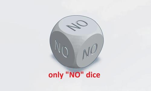 "No or no" dice | only NO dice   