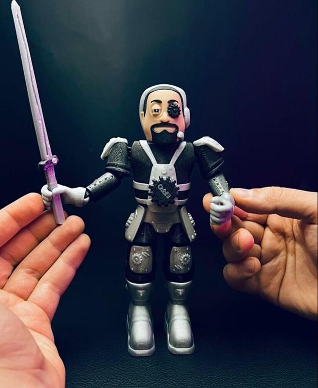 Flexi Cyber Galaxy Knight - Print In Place