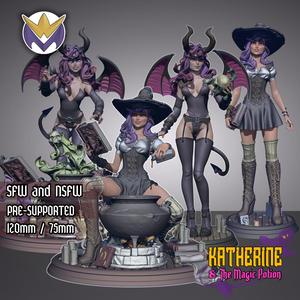 Pack Katherine & The Magic Potion(120mm 75mm)+ NSFW Versions