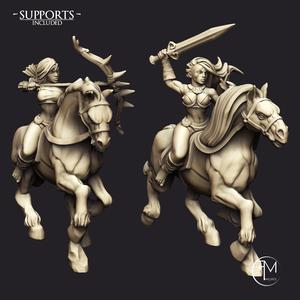 Amazon Horse Riders - 2 Units + Horses (AMAZONS! Kickstarter)