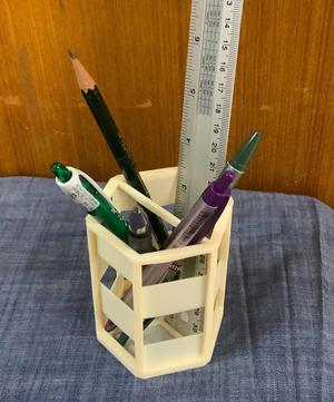 Hexagonal Pen Cup Holder