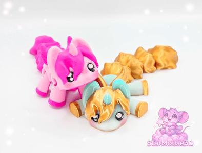 Chibi Winged Unicorn and Pegasus Flexis