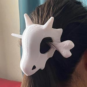 Cubone Skull Hair pin