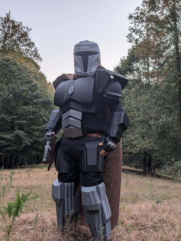 Custom space warrior armor assembled stl