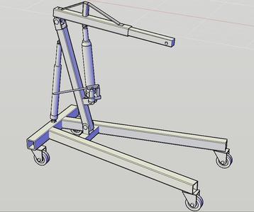 Engine Lifter (for diorama garage)