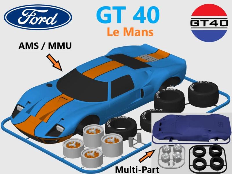 Ford GT 40 (Le Mans) Kit Card (1:24 scale)   