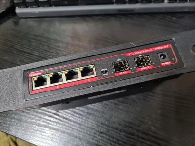 10" inch rack mount for "ienron 4*2.5G + 2*sfp+" switch