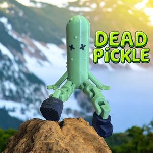 Evil Pickle, Dead Eye version - Articulating, Flexible, Flexi, Fun for all, Pickles for everyone