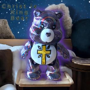 Christ is King Care Bear, Articulated, Print in Place, Flexi, Flexible