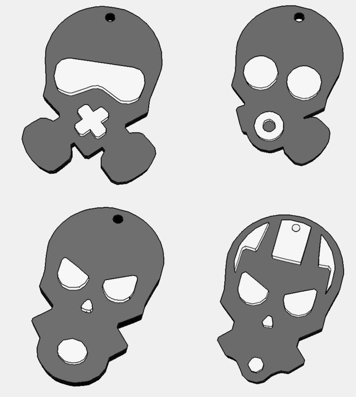 Rainbow Six Siege - S.A.S. Mask Keychain Bundle