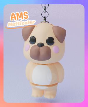 Flexi Standing Pug Dog (Multicolor)