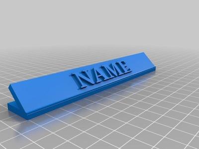 Desk Nameplate