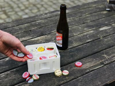 Beer Cap Organizer