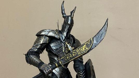 Dark Souls - Black Knight Figure, 9.5" Tall (Additional Buiding Materials Required)