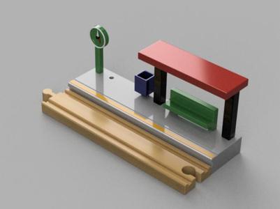 Train Station - Interchangeable Parts - Train Set