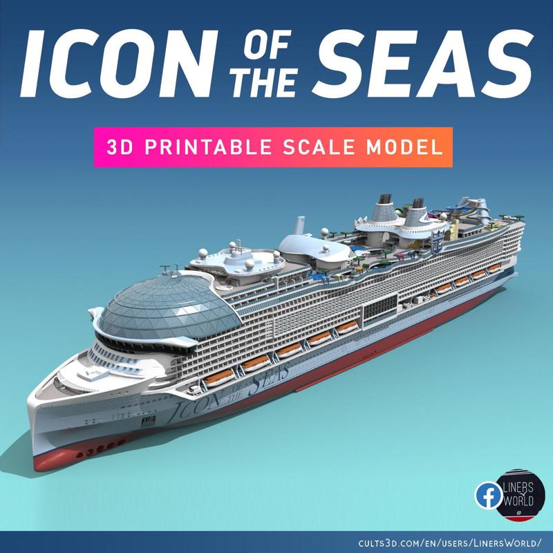 ICON OF THE SEAS print ready model