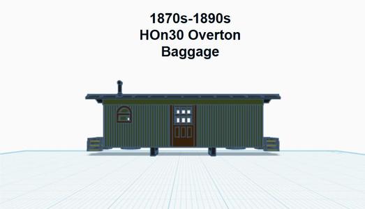 2ft 24' Overton Baggage (HOn30)