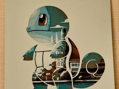 007 Squirtle - Pokemon gen1 - Hueforge