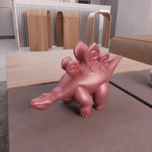 3D Dinosaur Figure with 3D Stl File & Dinosaur Gift, Baby Dinosaur, Dinosaur Decor, 3D Printed Decor, 3D Figure Print, Dinosaur Print