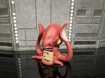 STAR WARS ADMIRAL ACKBAR, IT’S A TRAP CUSTOM ACTION FIGURE, FIGURINE