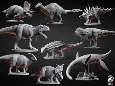 Dinosaur Bundle 2 – Dino Models for 3D-Printing