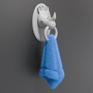 3d printing stl file hand towel holder rhino, idea for bathroom