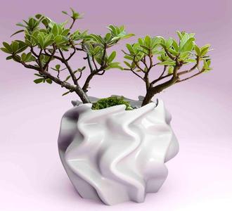 Plant pot with drainage STL 3D Printer file: instant download, gardening decor